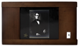Abraham Lincoln Magic Lantern Slide -- The Earliest Known Portrait of Lincoln, Circa 1846
